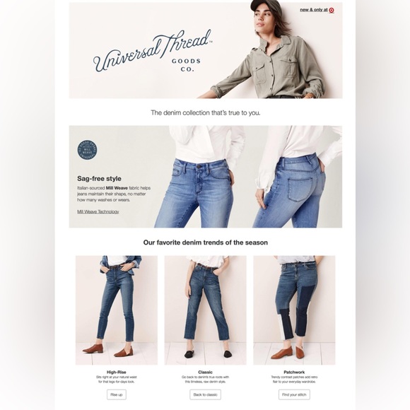 NWT Universal Thread Skinny Patch Pattern Denim Sz 18 W - Picture 3 of 8